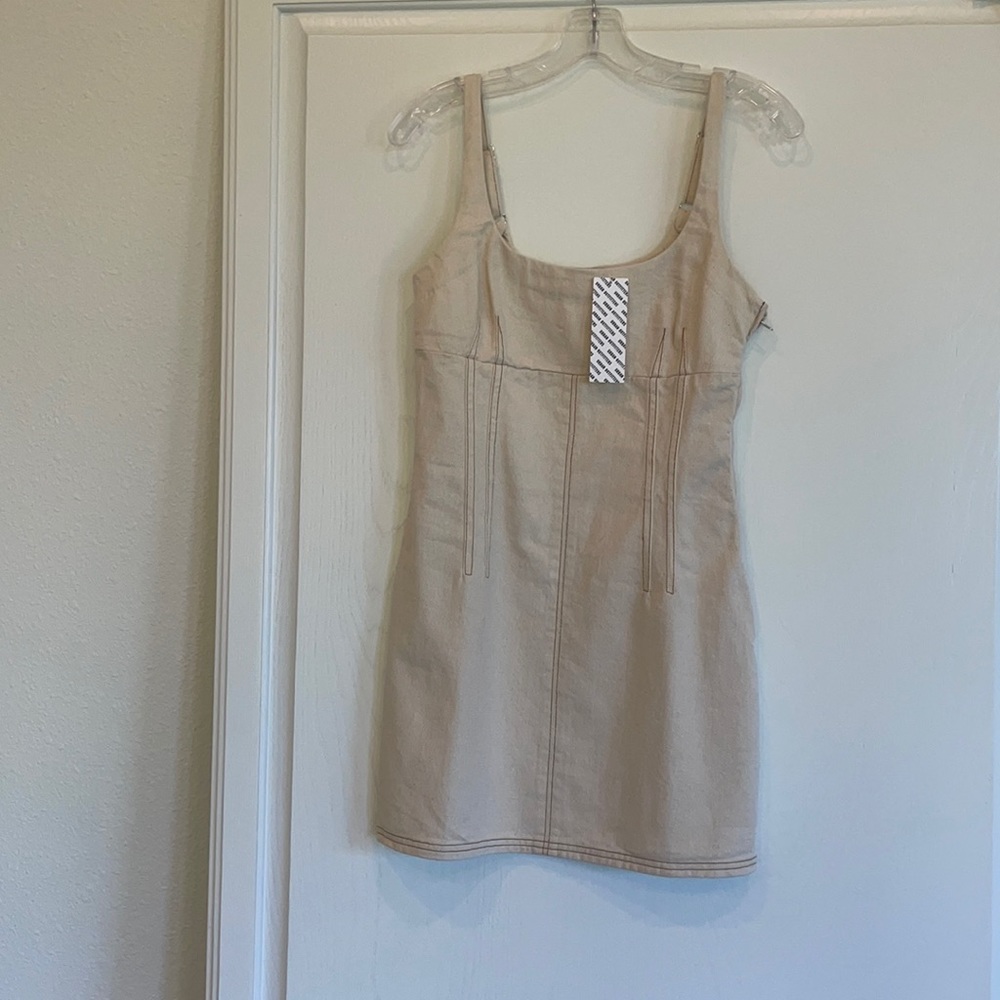 Urban outfitters beige denim dress - size S-